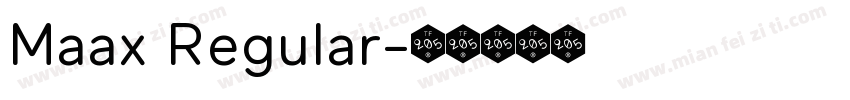 Maax Regular字体转换